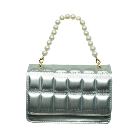 Bolso Bollos Cuadros Plata mod: 10 8328