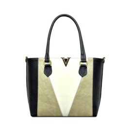 Bolsa 2 Serpiente Negro Oro Latte mod. 61 9001