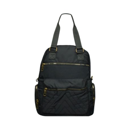 Bolsa Mochila Nylon Negro 10 2166