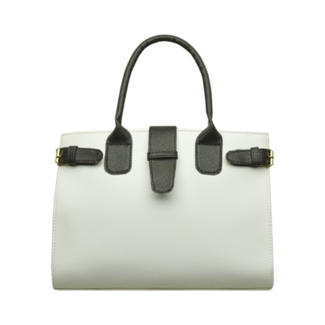 Bolsa Negro Blanco Hebillas 23 1005