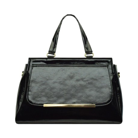 Bolsa Charol Ruga Negro 23 9903