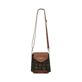 Bolsa Crossbody Rígida Estampado Miel Mod 10 0308