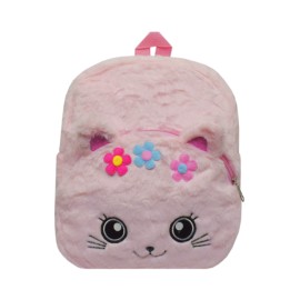 Mochila CrossBody Peluche Gato Rosa 10 0520