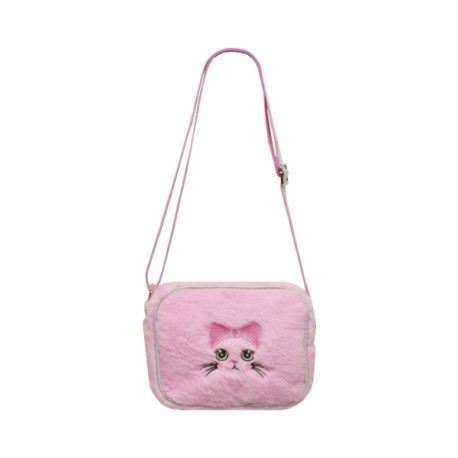 Bolsa CrossBody Peluche Gato Rosa 10 0212