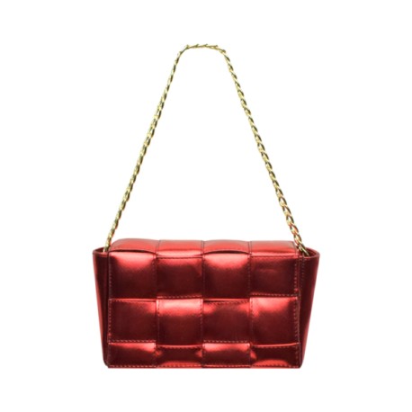 Bolsa Tejida Rojo Metalico mod. 07 6000